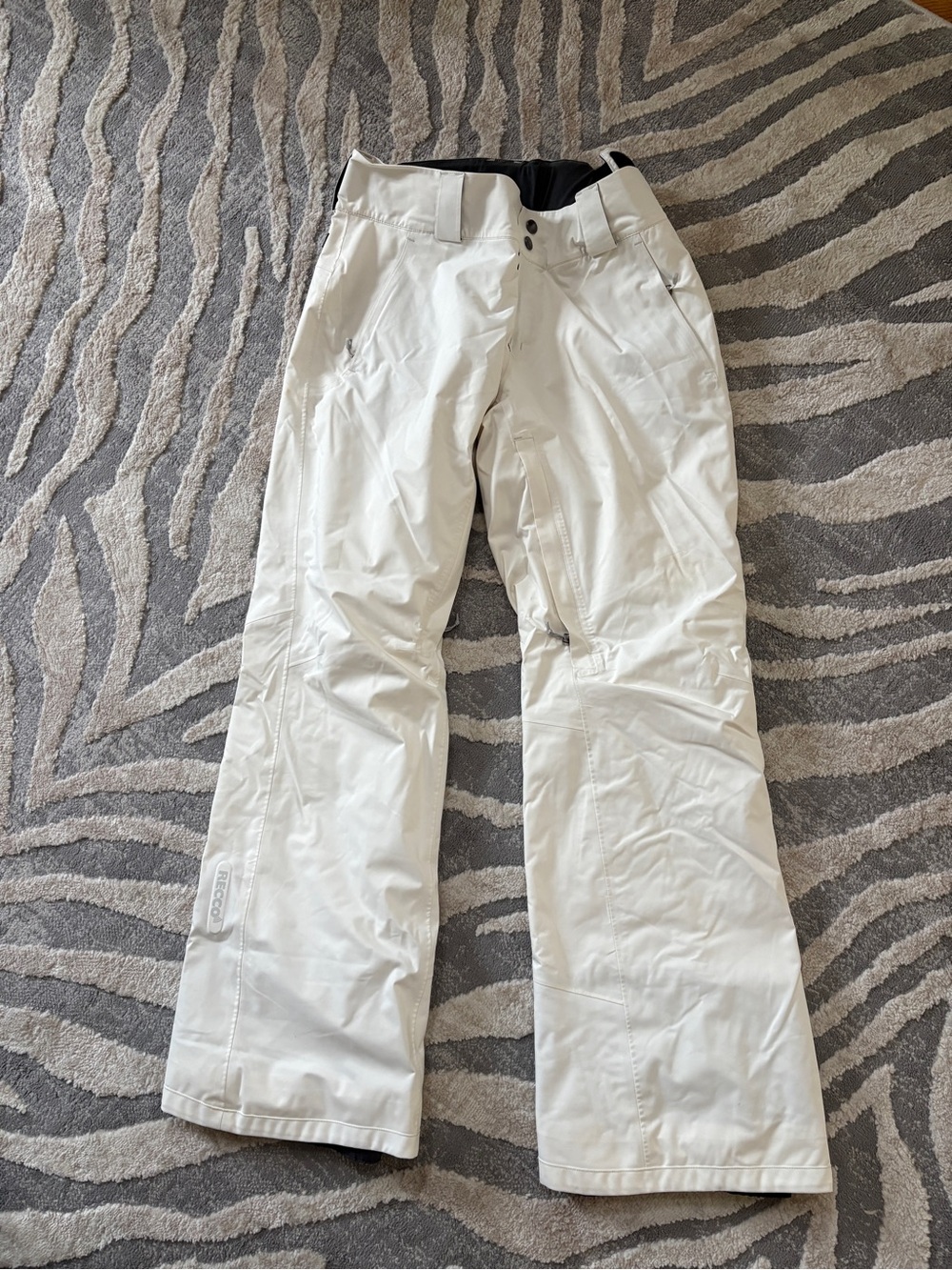 Patagonia Women’s White Snow/Ski Pants Size Medium **Adjustable Waistband**